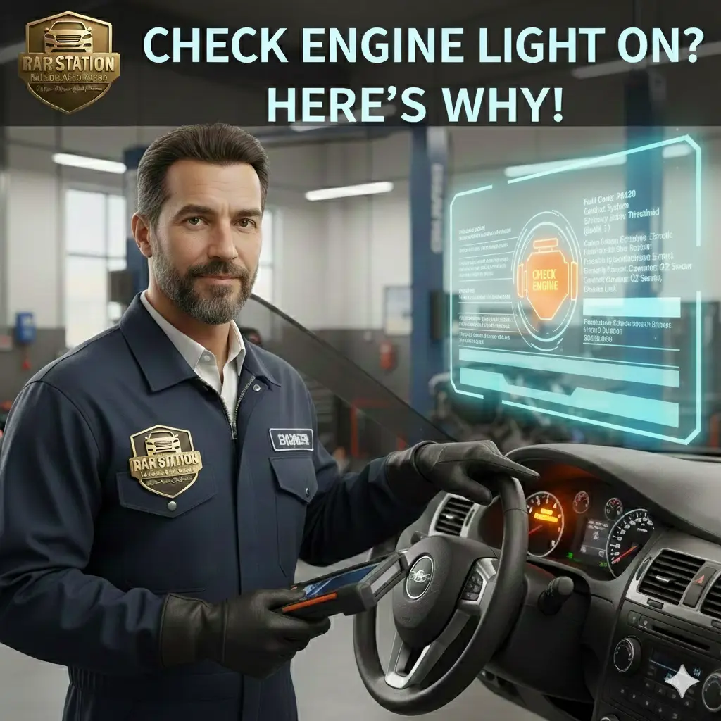 CHECK ENGINE LIGHT ON